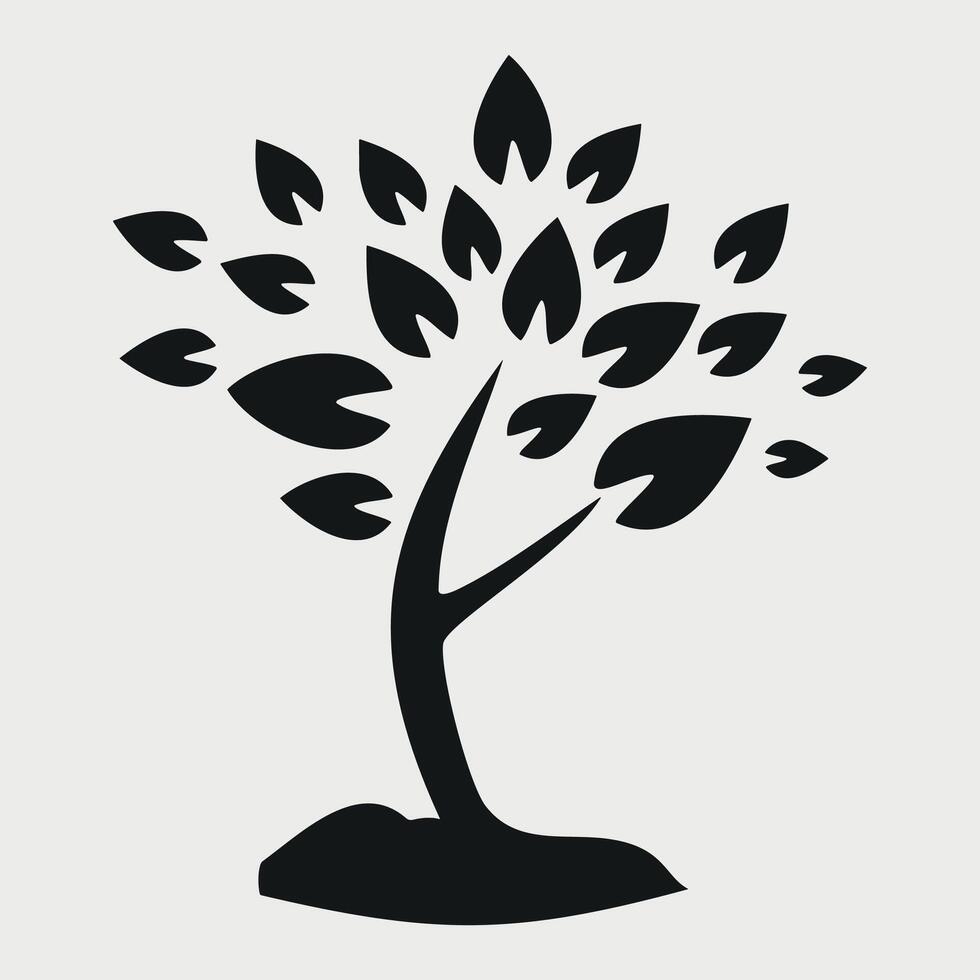 tree icon isolated on white background vector
