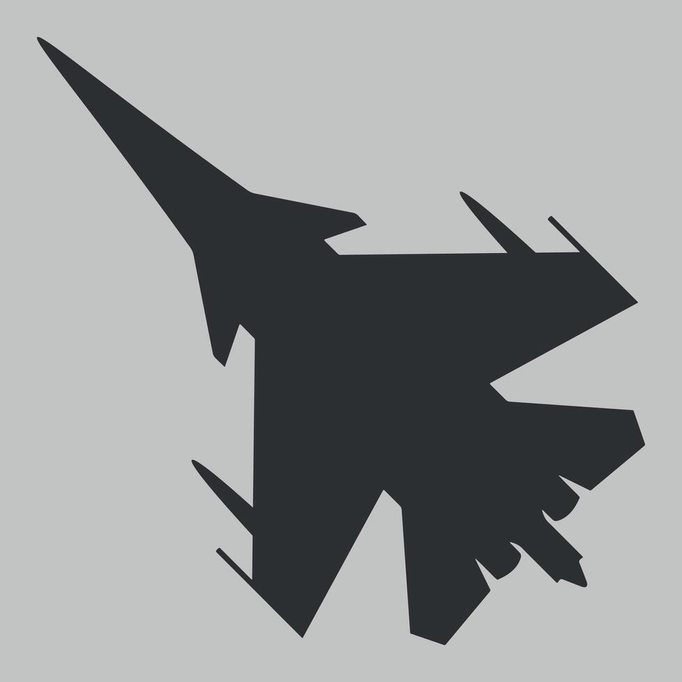 military fighter icon vector