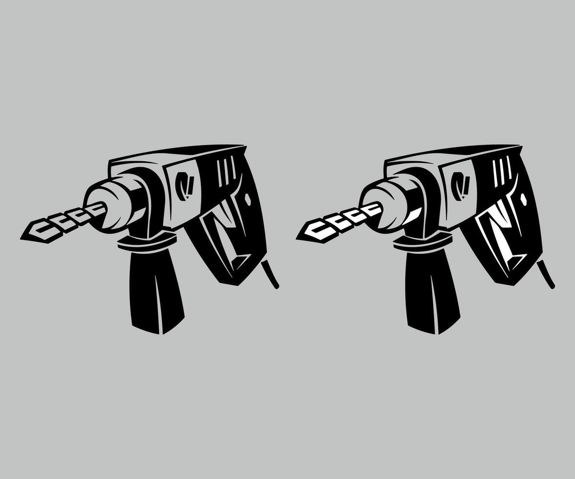 electric drill icon isolated on white background vector