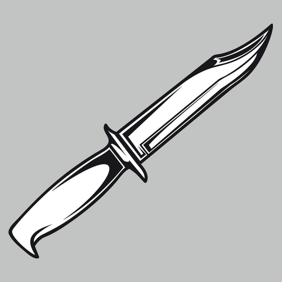 knife icon isolated on white background vector