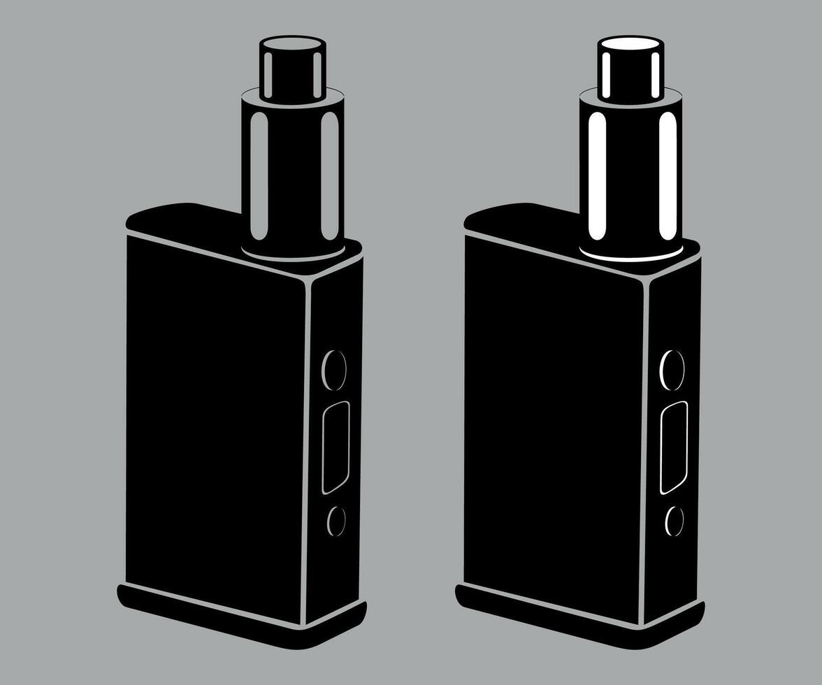 electronic cigarette icon isolated on white background vector