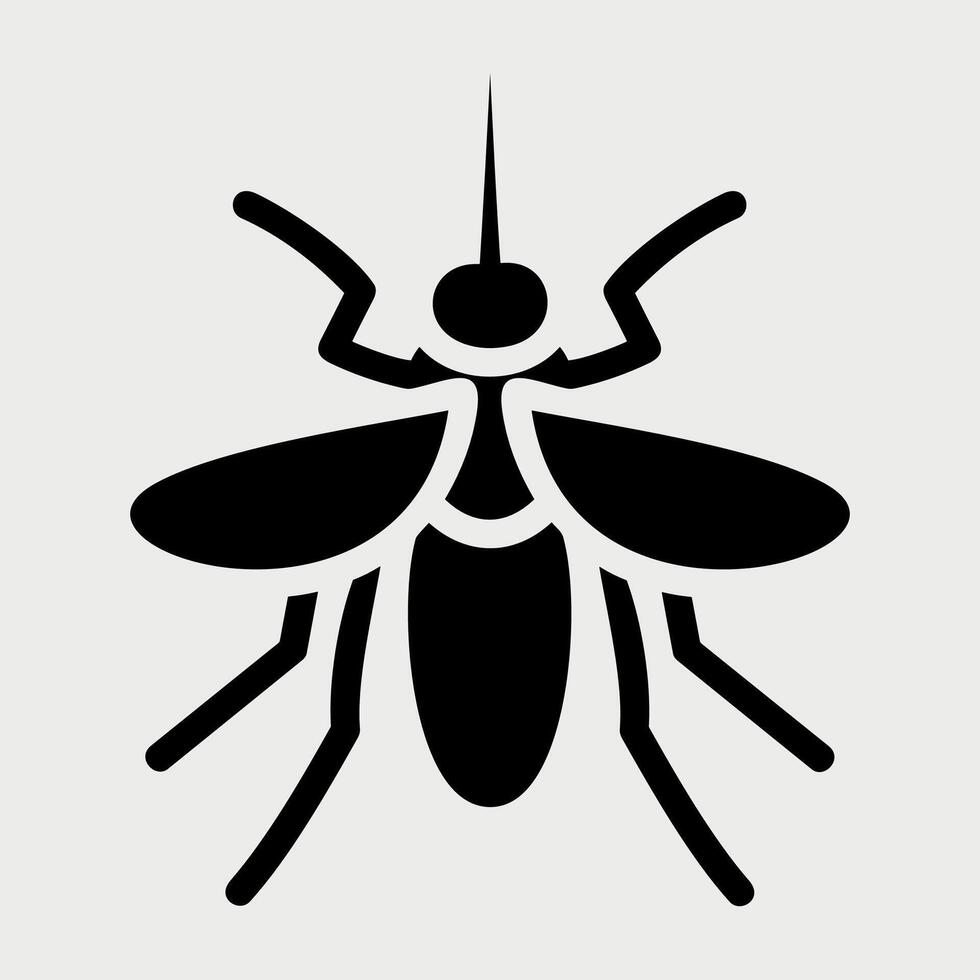 mosquito icon isolated on white background vector