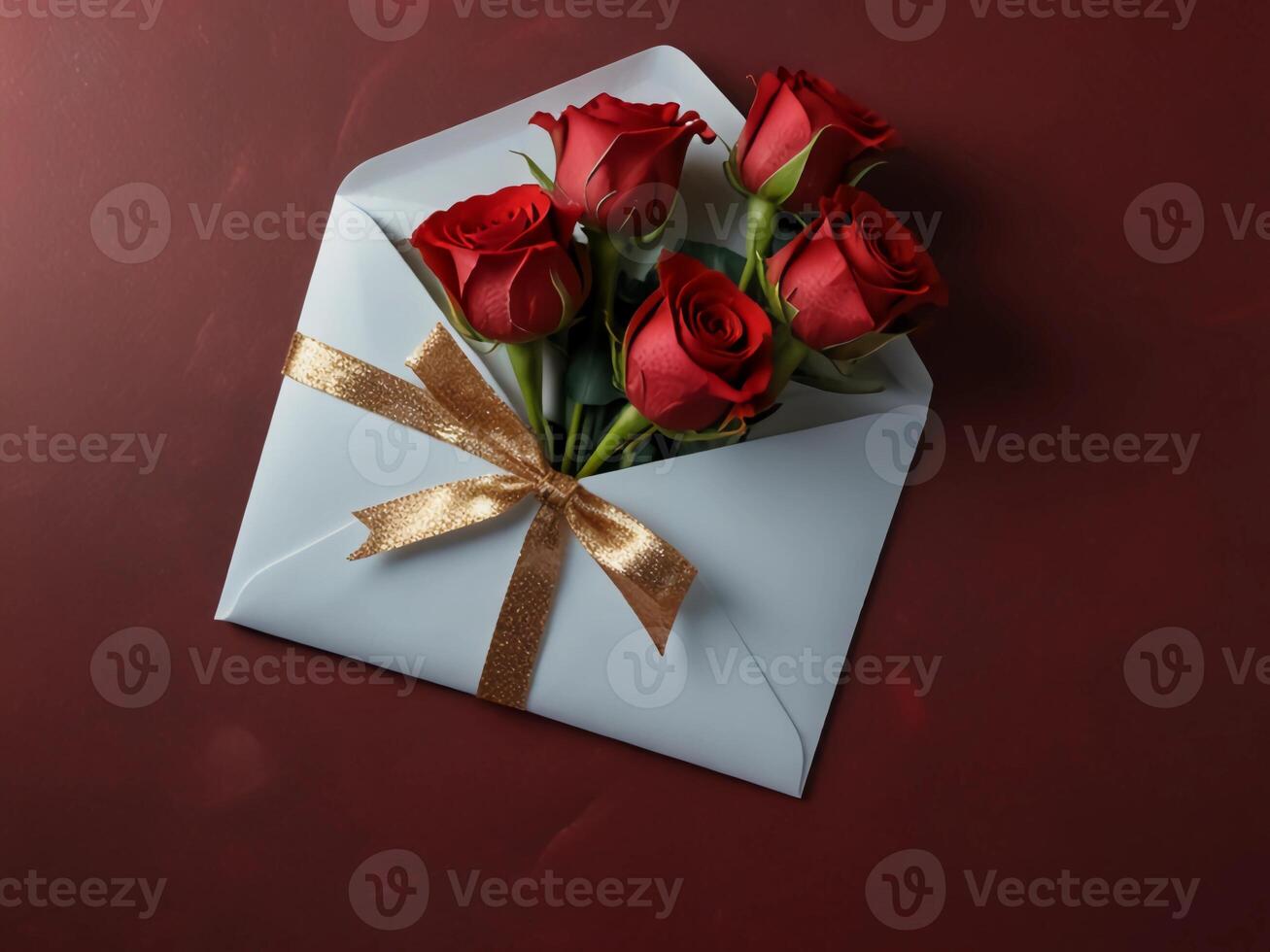 Valentine's Day flat lay composition with gift boxes and hearts on pastel pink background. Flat lay, top view. photo