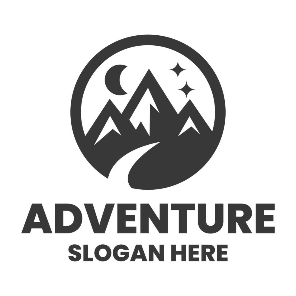 adventure logo design template vector