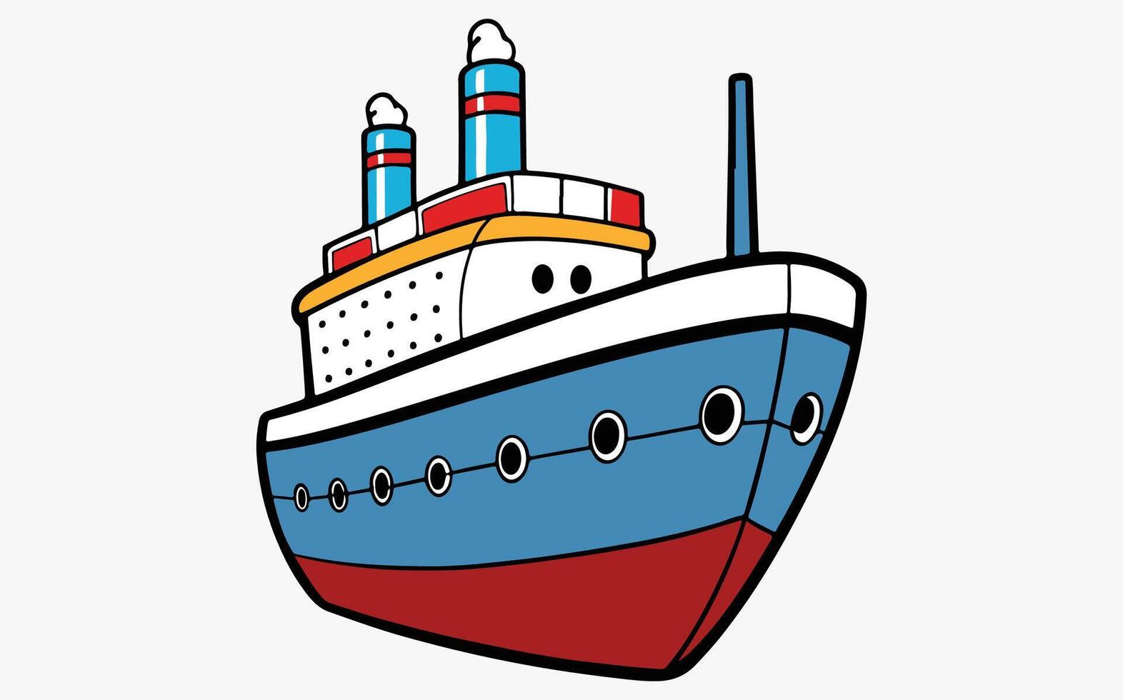 Ship icon illustration vector