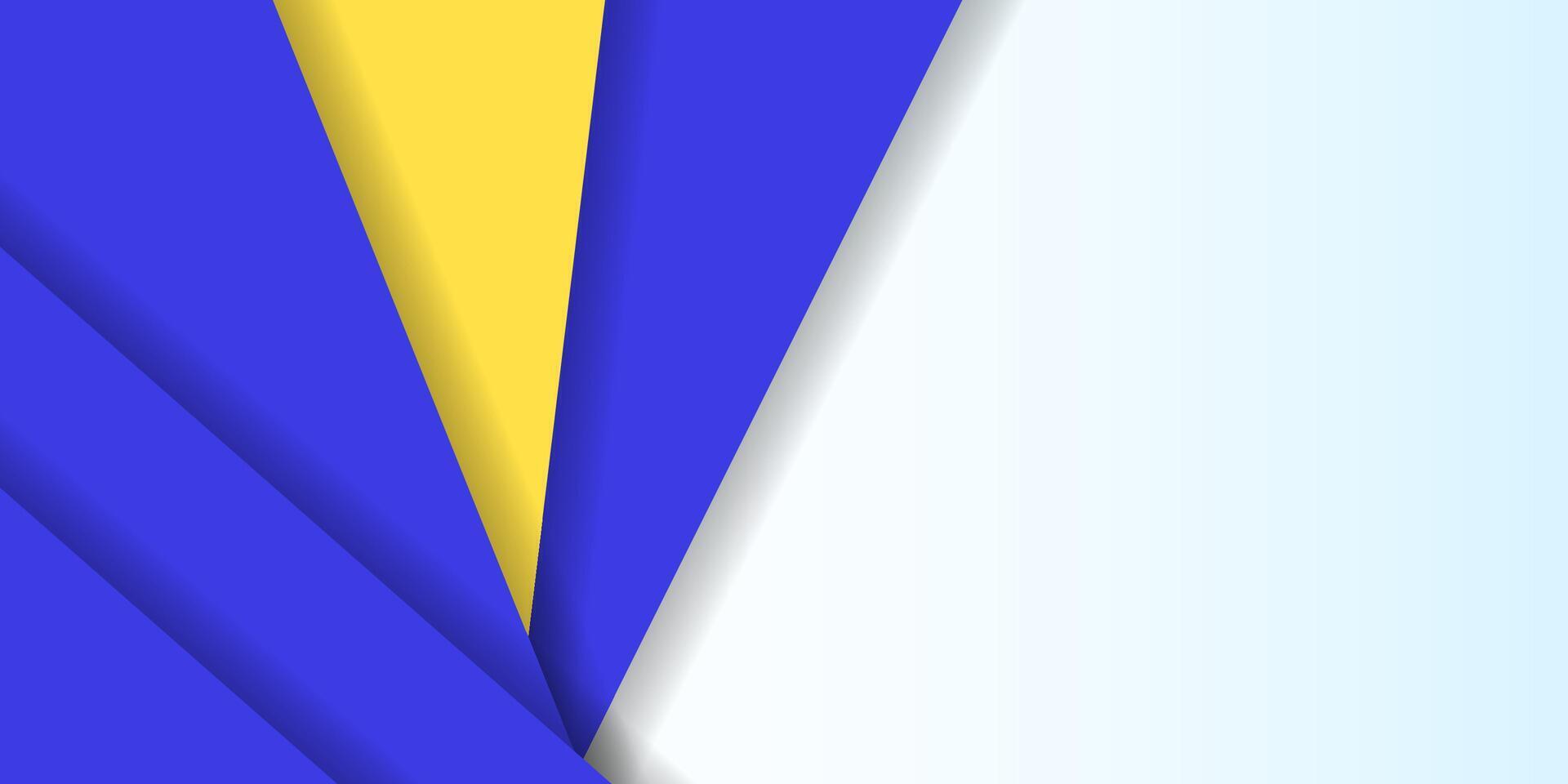 Simple Blue and yellow background vector