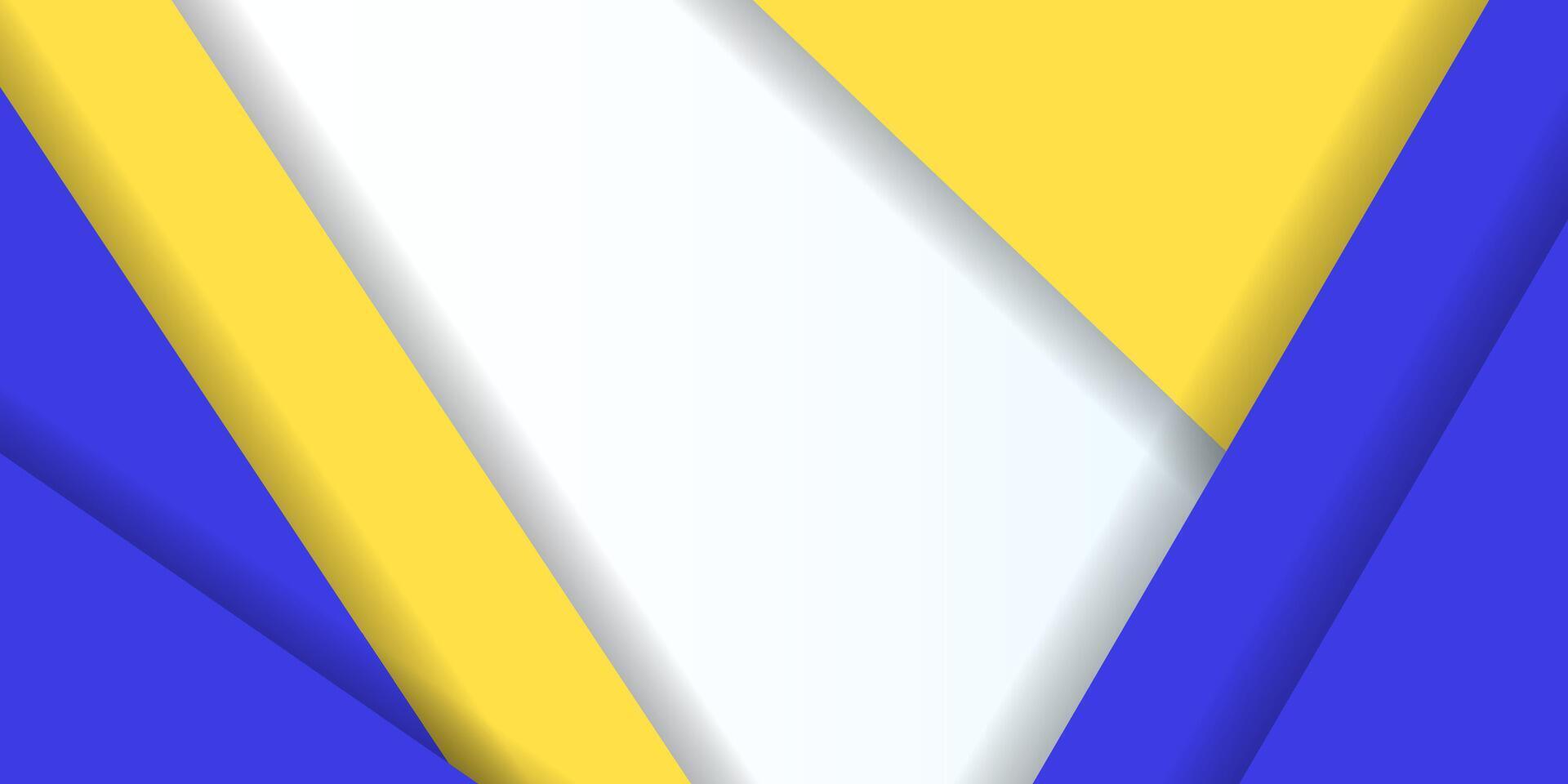 Abstract background blue and yellow vector
