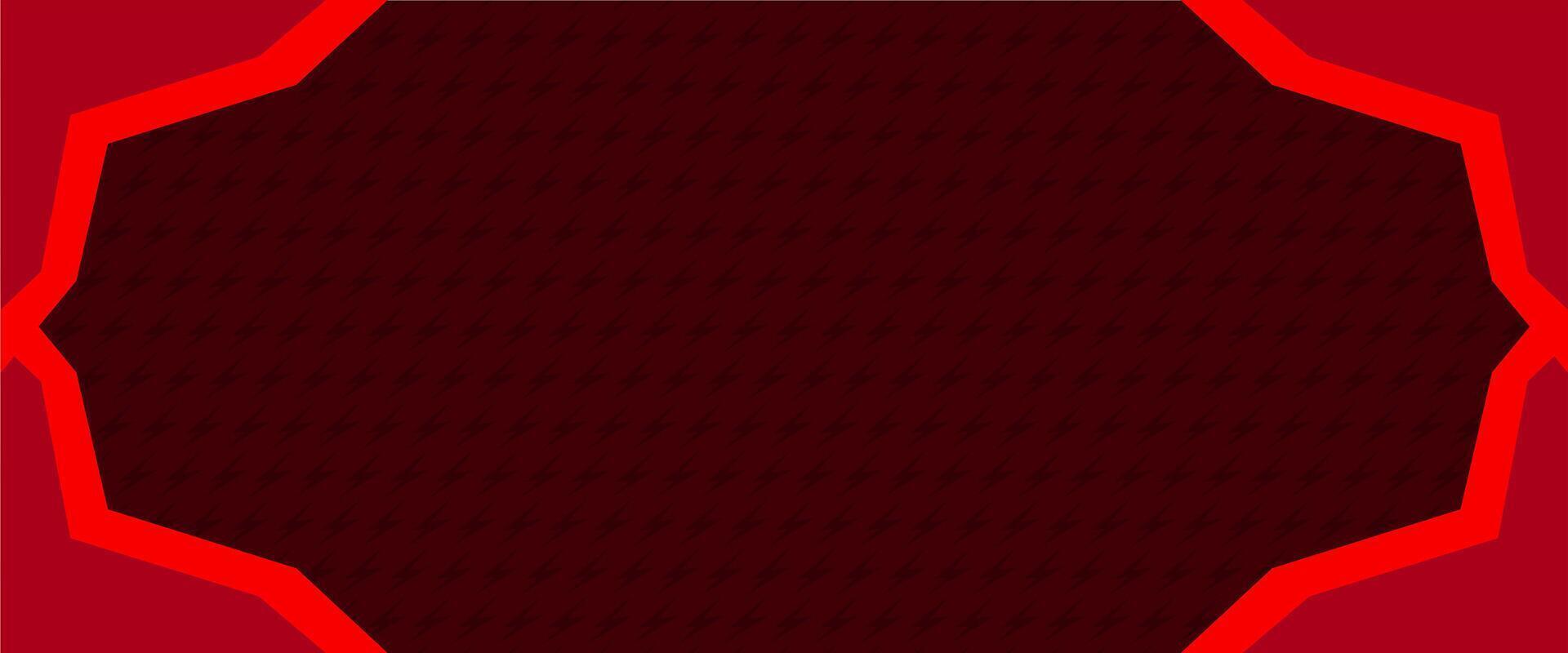 A red and black background with a red frame vector