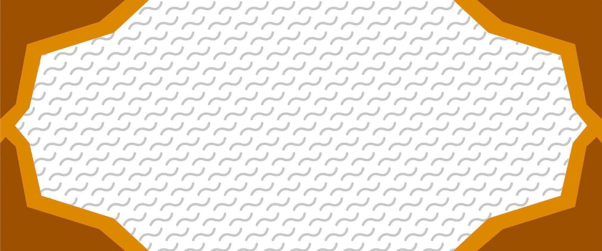 A hexagonal frame with a white background vector