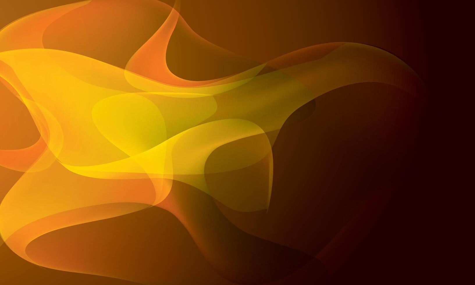 Vibrant Orange and Yellow Fiery Abstract Waves vector