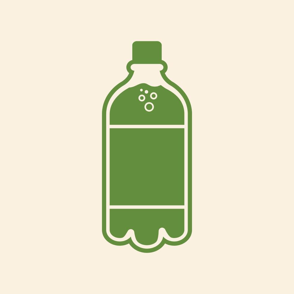 Soda Bottle trendy artwork cute abstract illustration colorful applied design vector