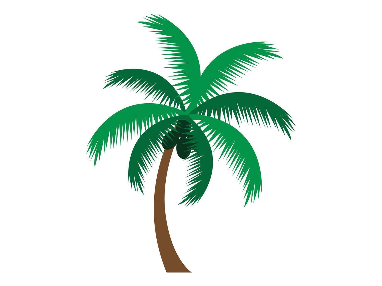 A palm tree silhouette vector
