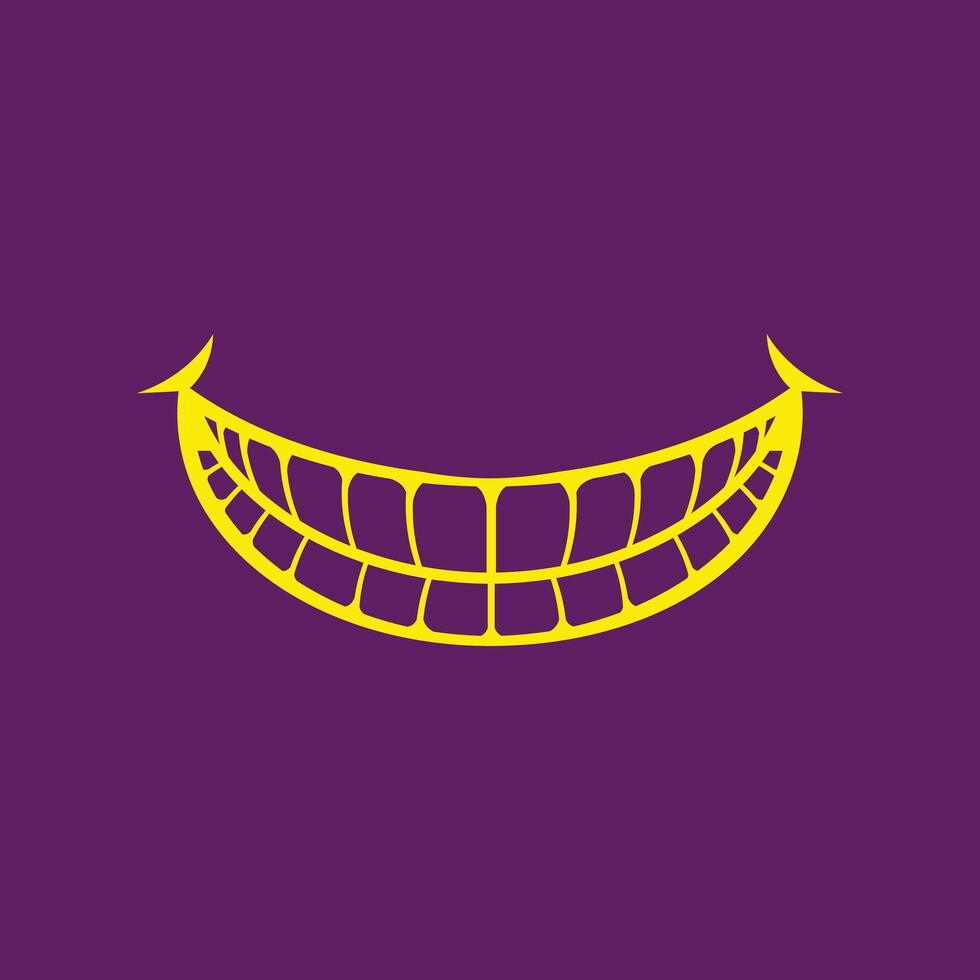 Happy Toothy trendy artwork fascinating abstract illustration colorful practical design vector