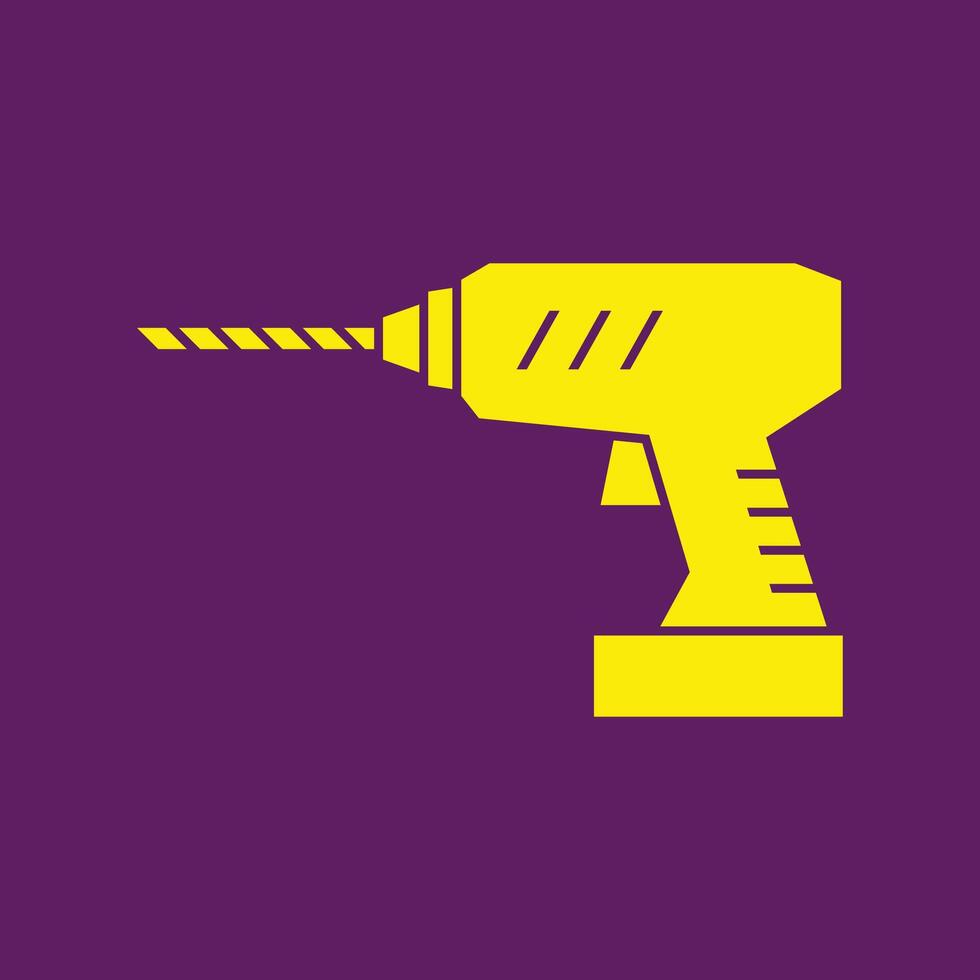 Power Drill trendy artwork fascinating abstract illustration colorful practical design vector