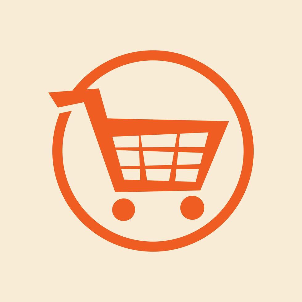Shopping Cart trendy artwork fetching abstract illustration colorful practical design vector