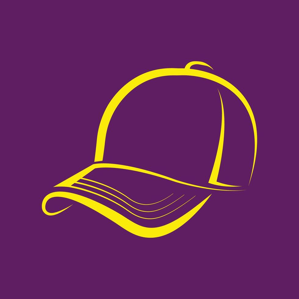 Baseball Cap trendy artwork fascinating abstract illustration colorful practical design vector