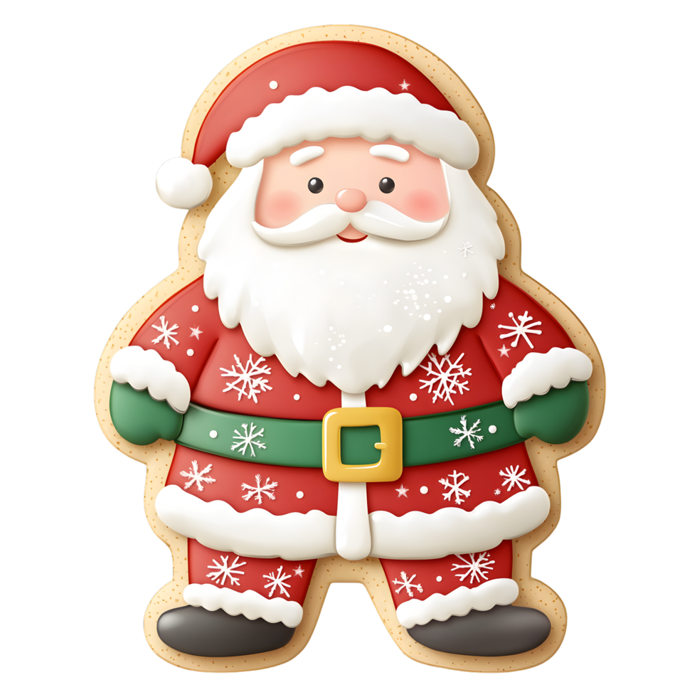 Gingerbread Santa Cookie png