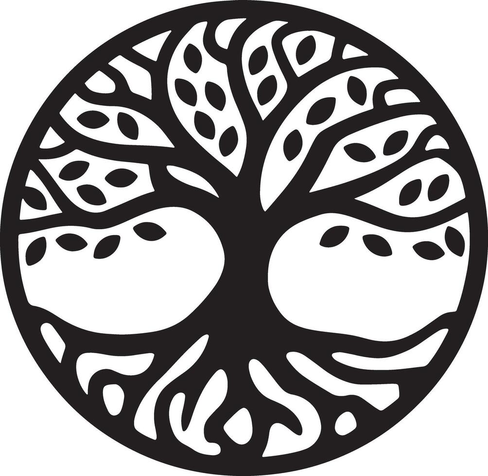 Life in Layers Tree Concept vector