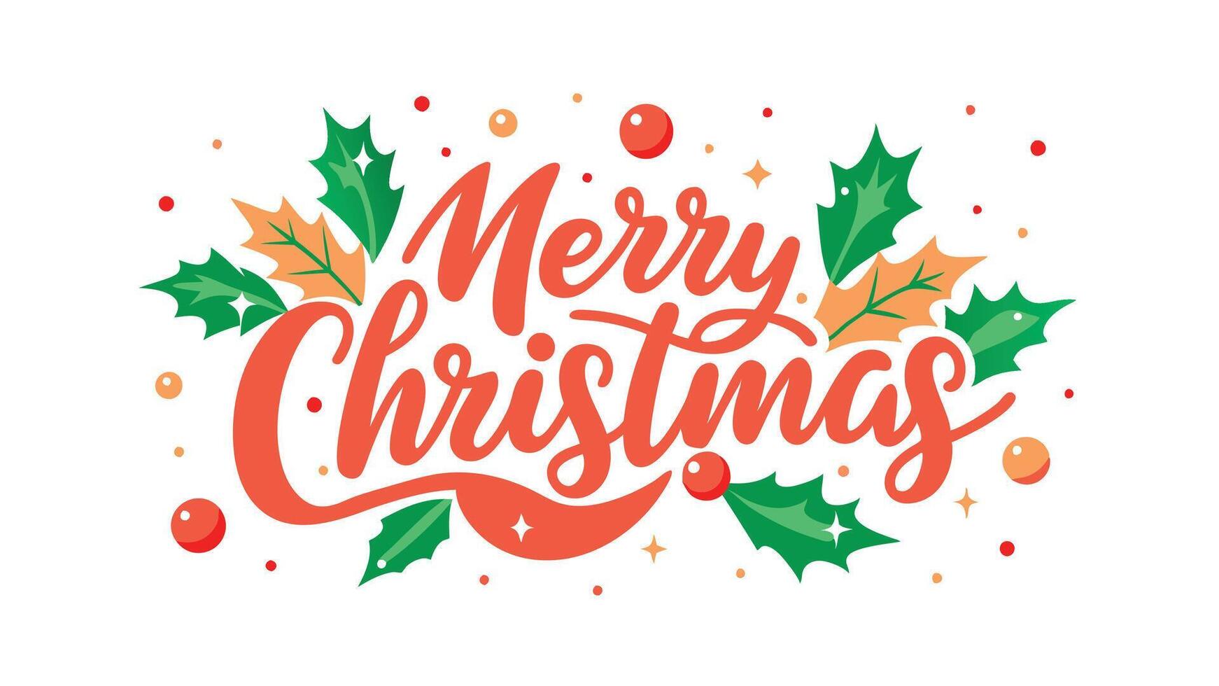Merry Christmas Typography vector