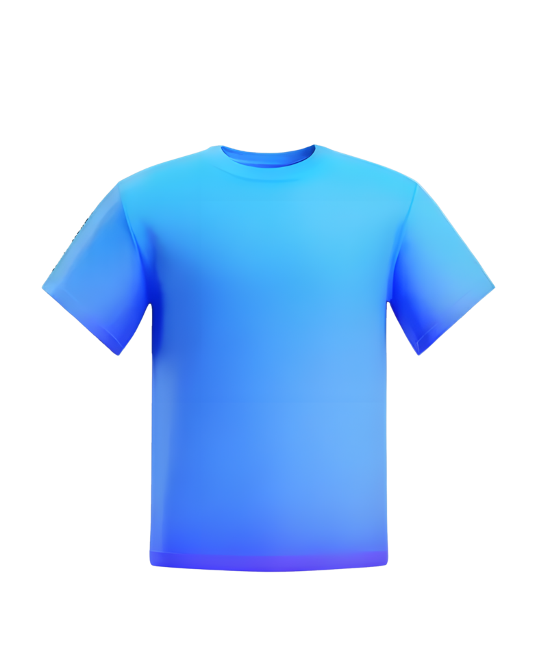blue plain tshirt png