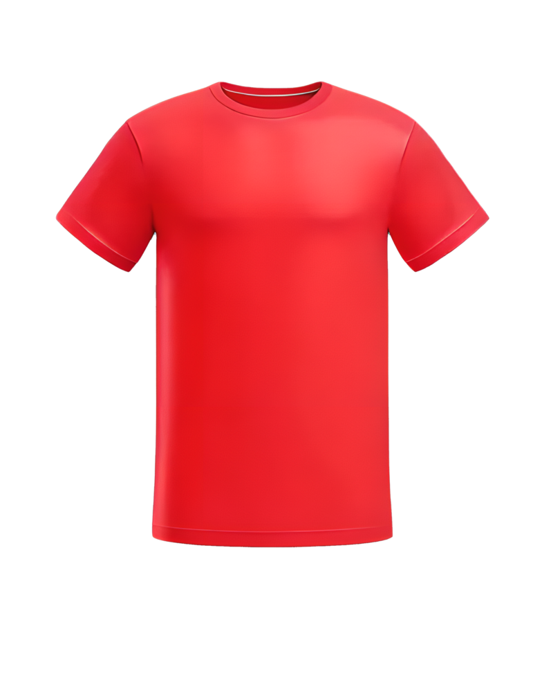 red plain t shirt png