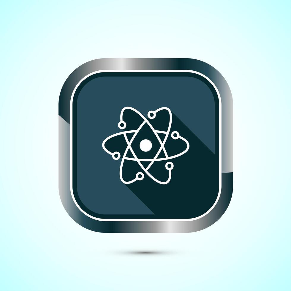 Data science icon design illustration. Big data, digital tech icon, Gray Shadow Button Design vector