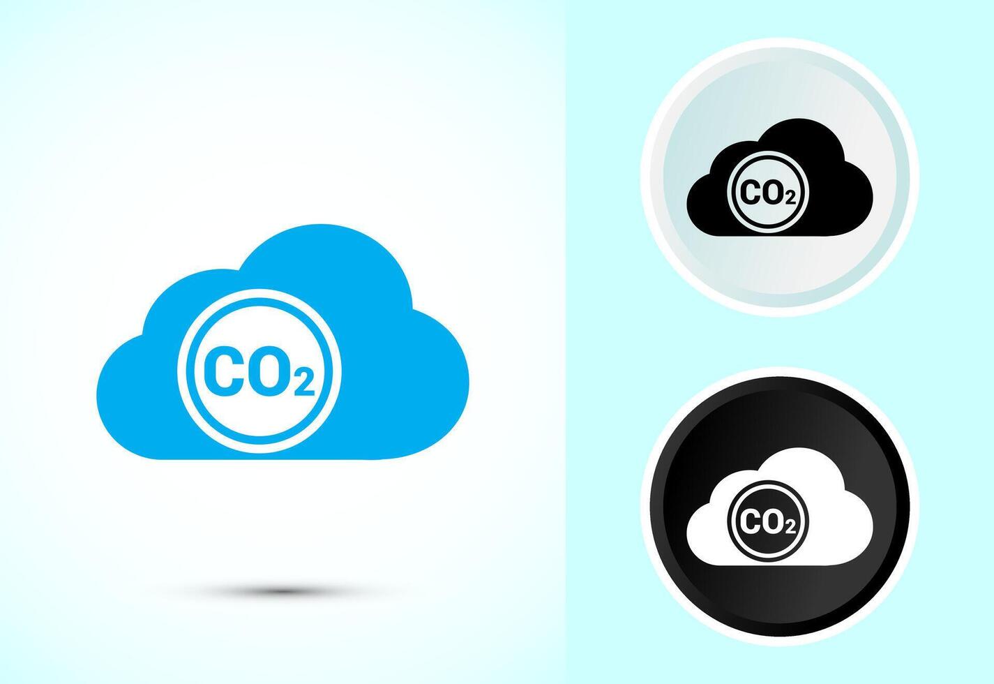 Carbon dioxide icon design illustration vector