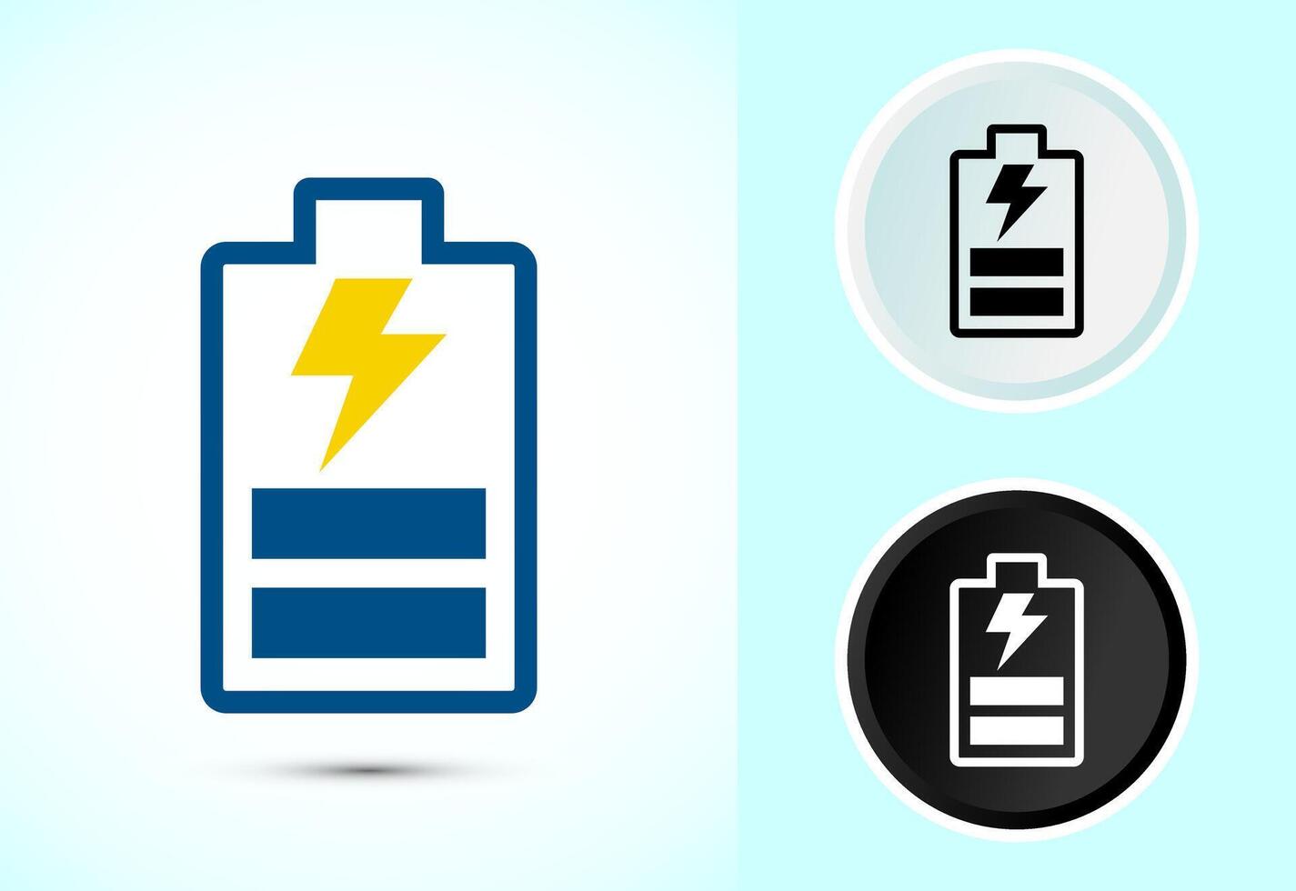 Battery Icon Design, Icon For Web and mobile application vector