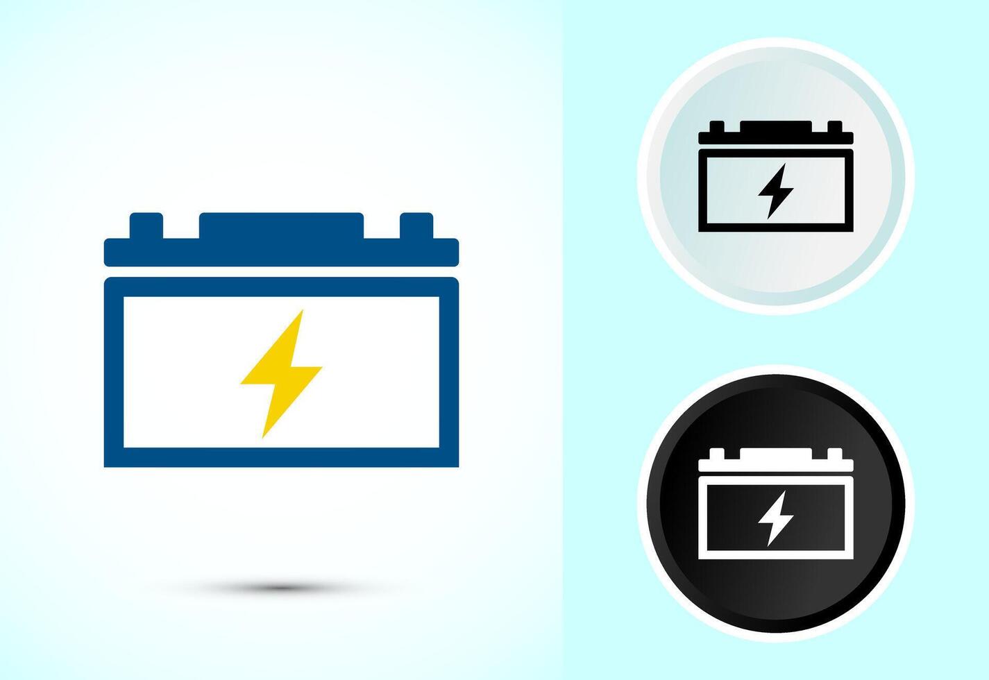 Battery Icon Design Illustration, Icon For Web and mobile application vector