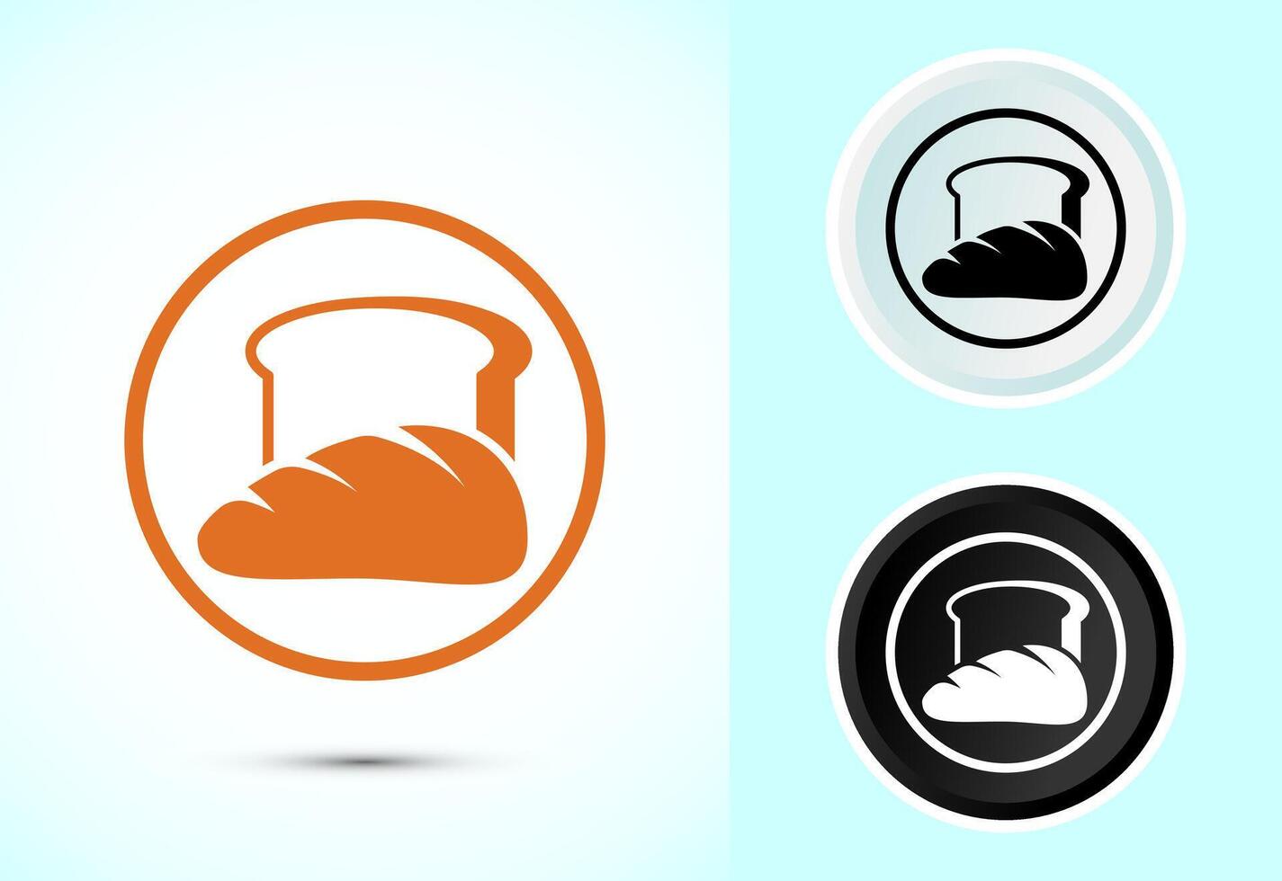 Bread Icon, Bakery Icon Design vector