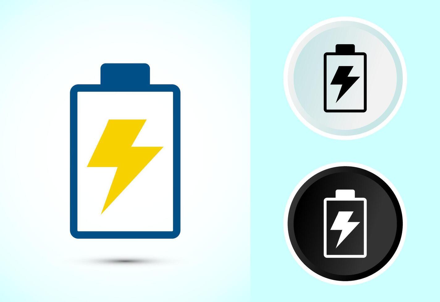 Battery Icon Design Illustration for web and mobile application vector