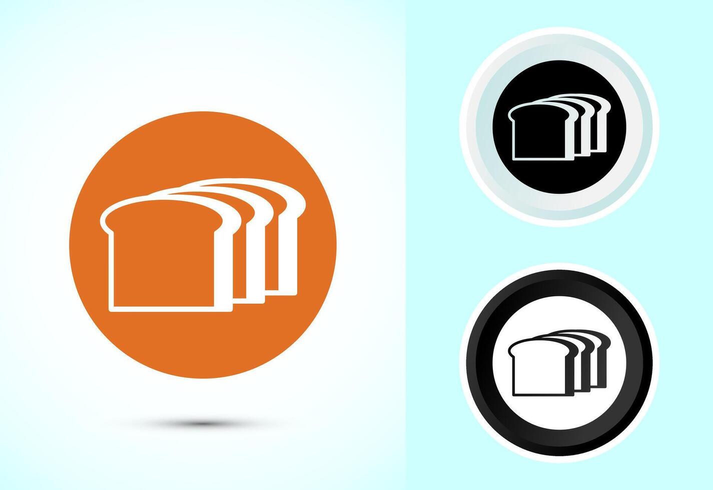 Bread Icon Design, Bakery Icon vector