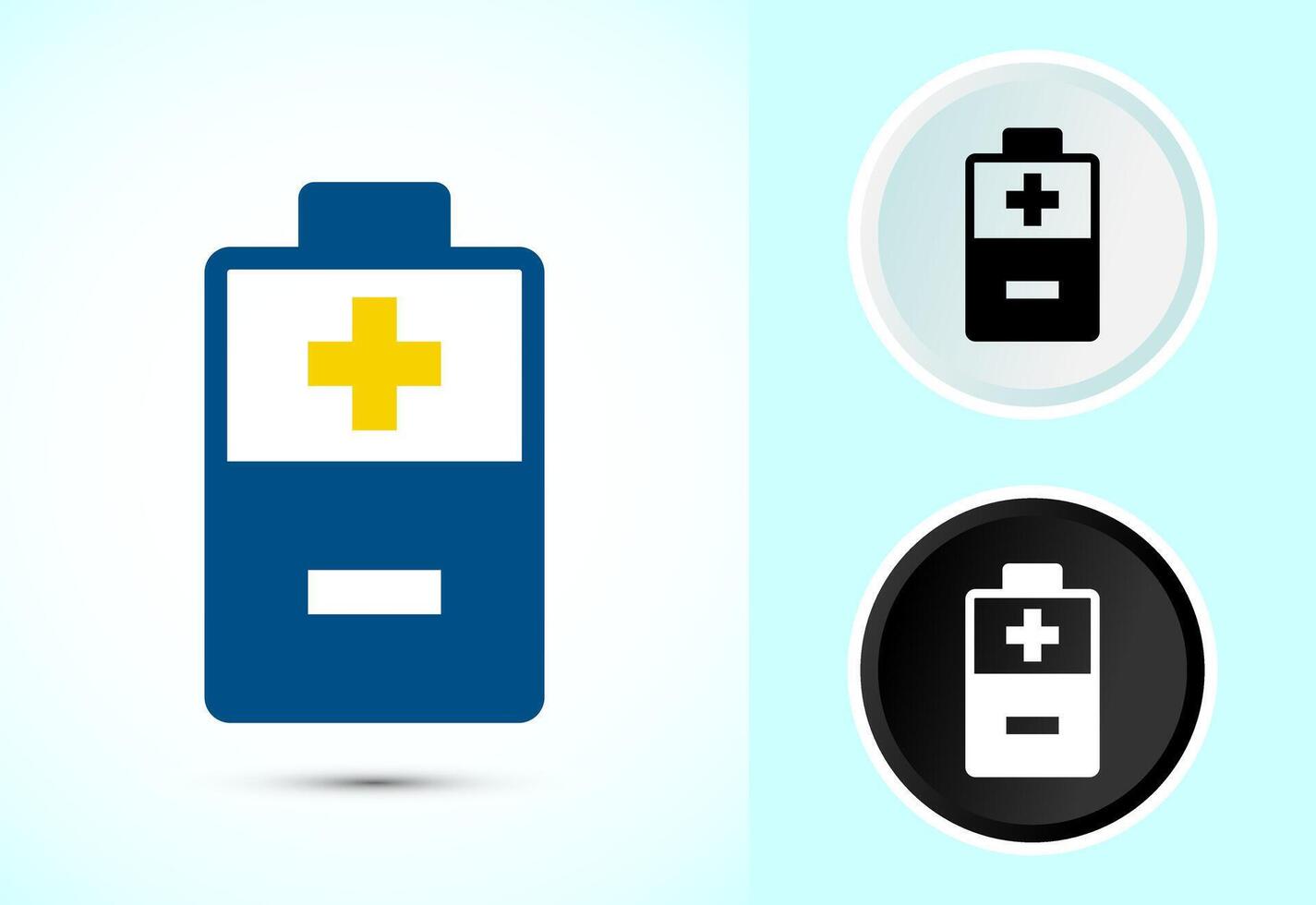 Battery Icon Design Illustration, Icon For Web and mobile application vector