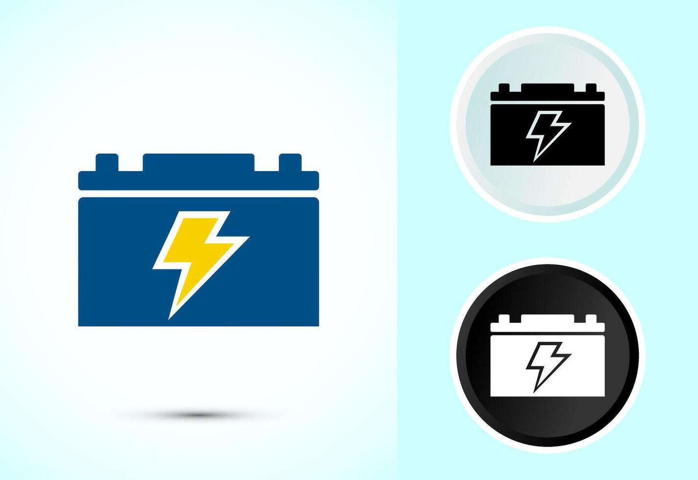 Battery icon for web and mobile app vector