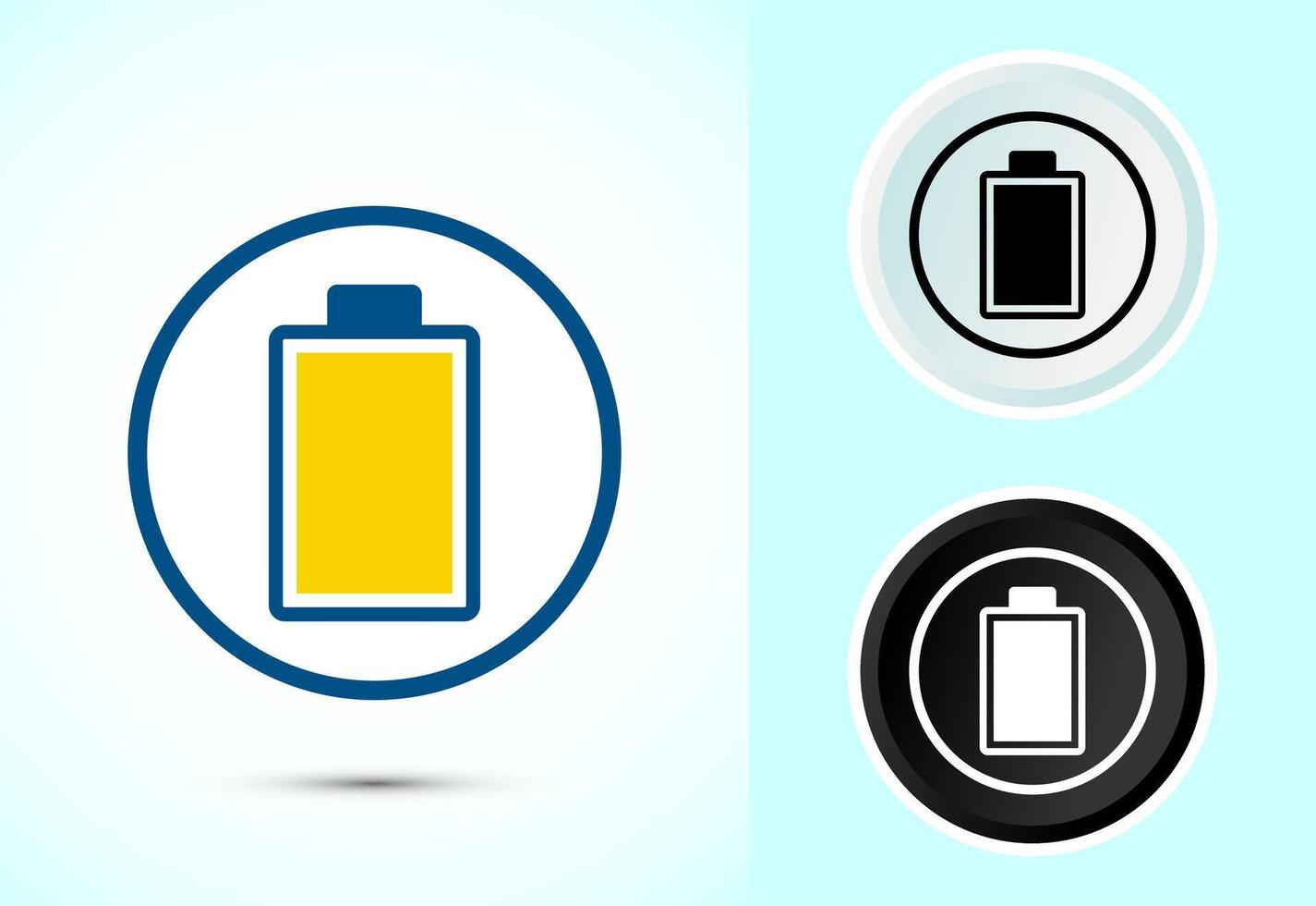 Battery Icon Design Illustration, Icon For Web and mobile application vector