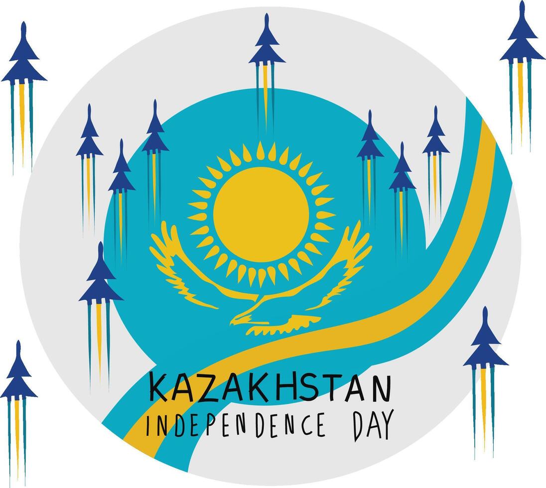 kazakhstan independence day vectors