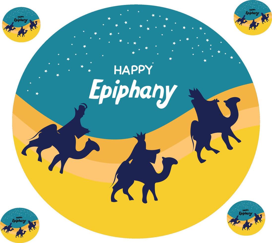 happy epiphany vectors