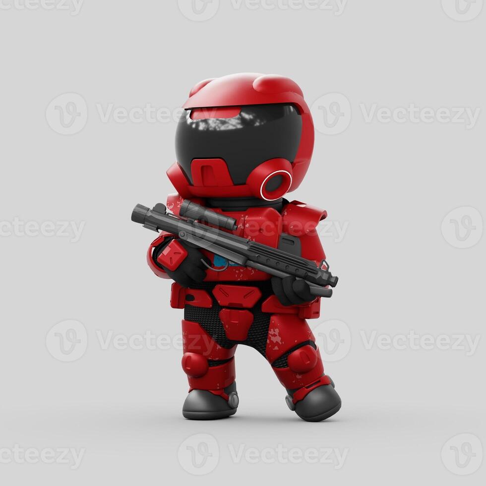 3d Render of robot photo