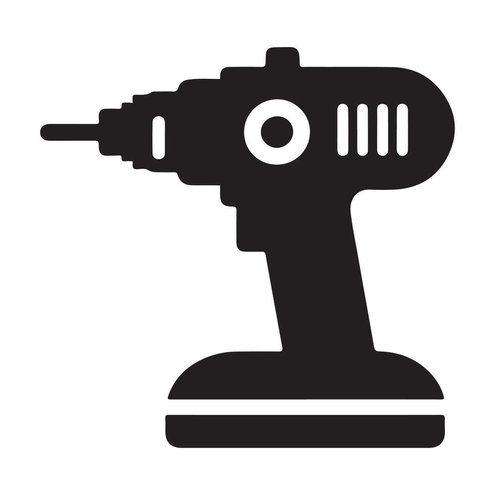 Handheld Drill Icon vector
