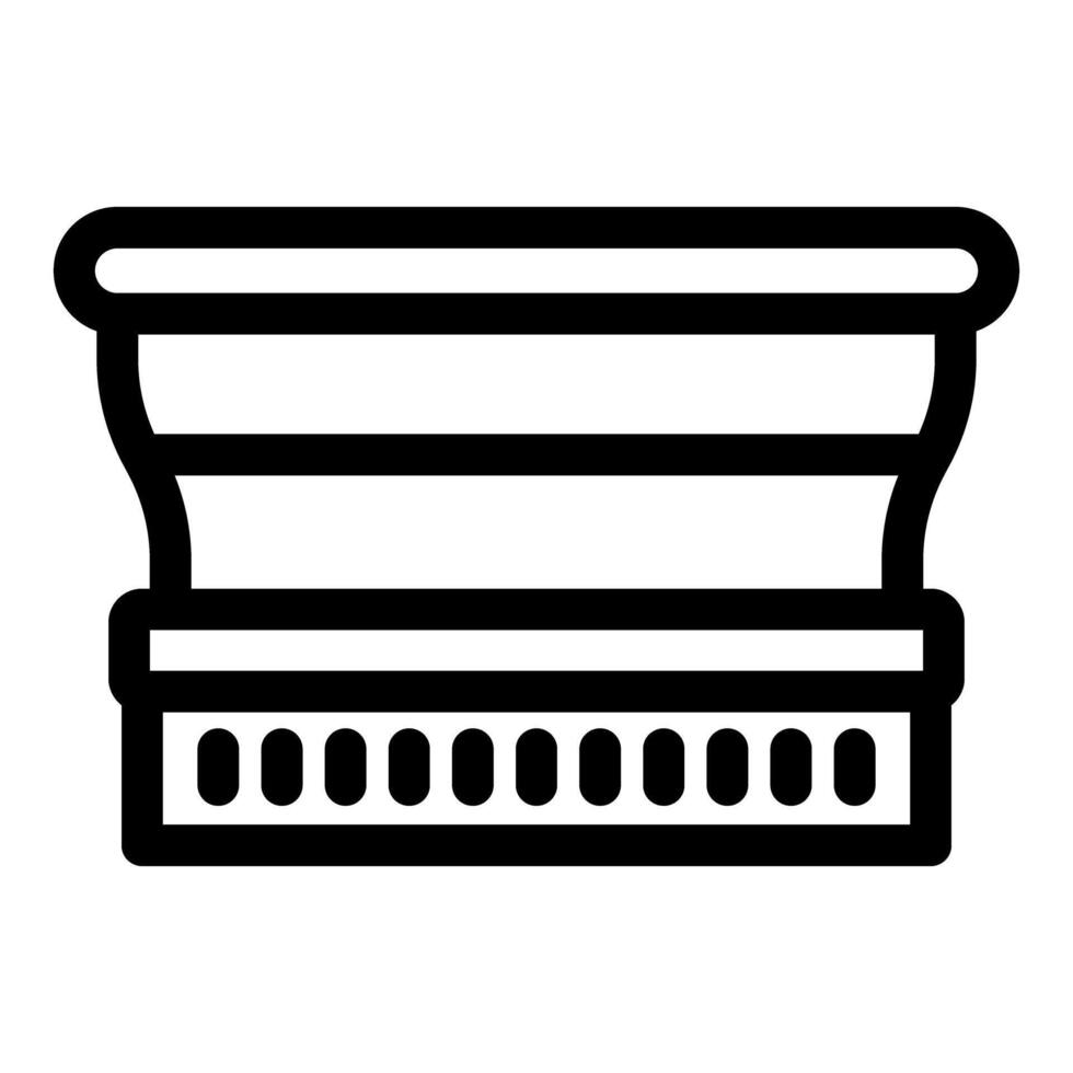 Large stone basin showing ancient architecture and carving details vector