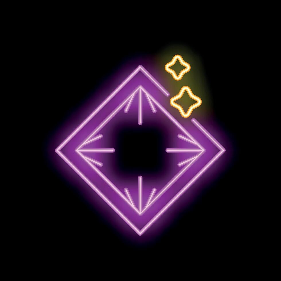 Neon sign representing the concept of cleanliness and hygiene vector