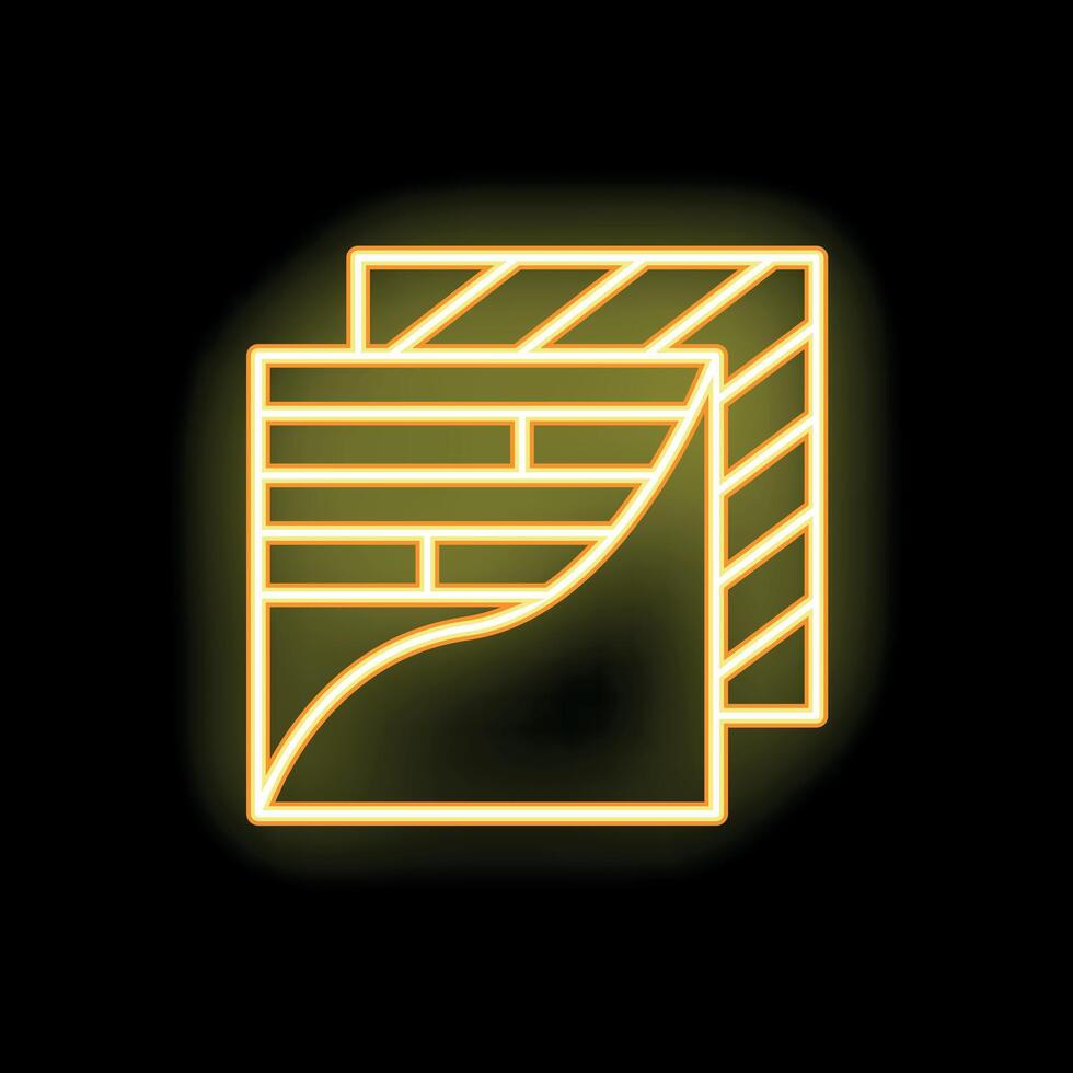 Neon icon of flooring tiles showing different laying patterns vector