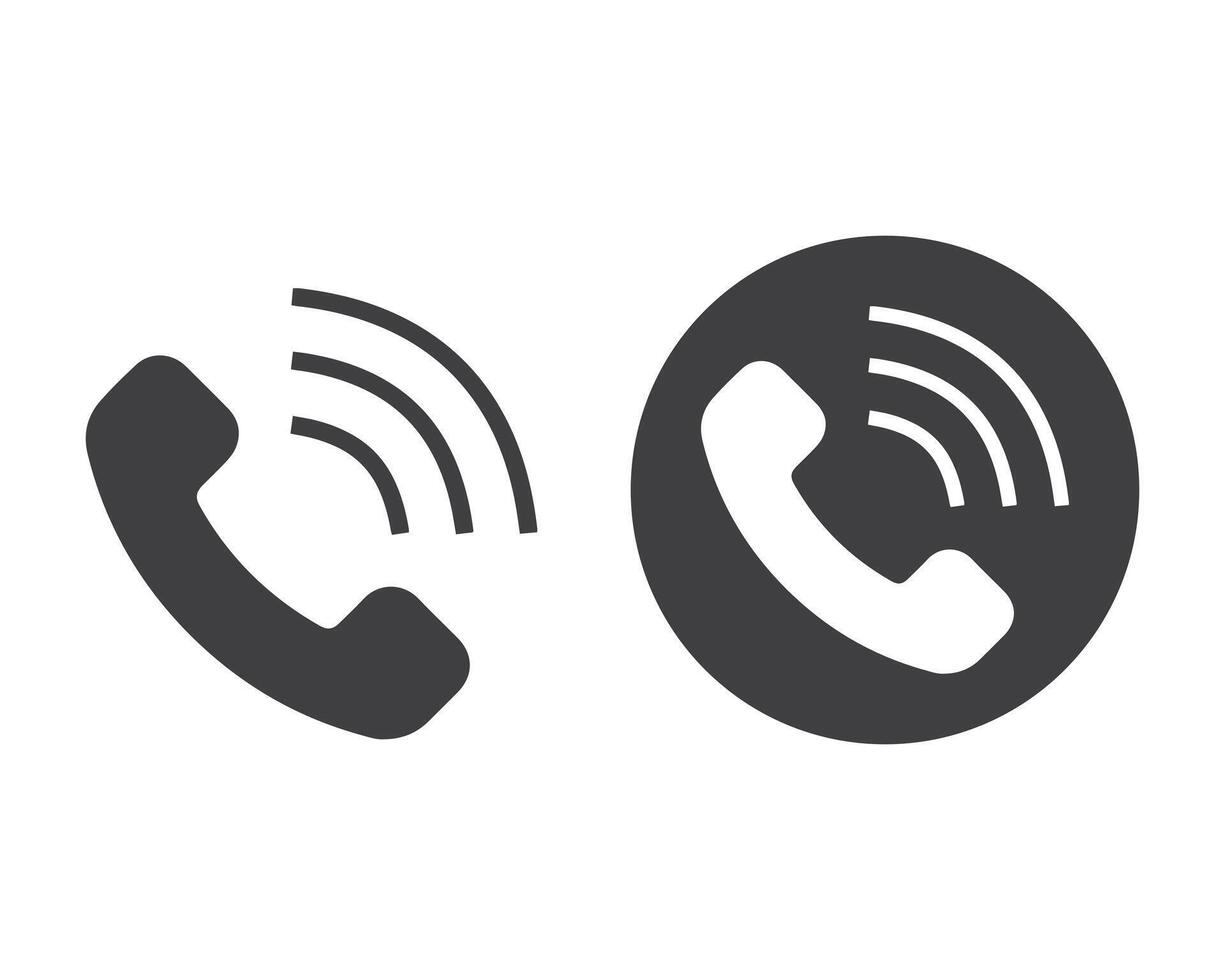 Call icons, Phone icon in trendy flat style isolated on white background. Telephone symbol. illustration. vector