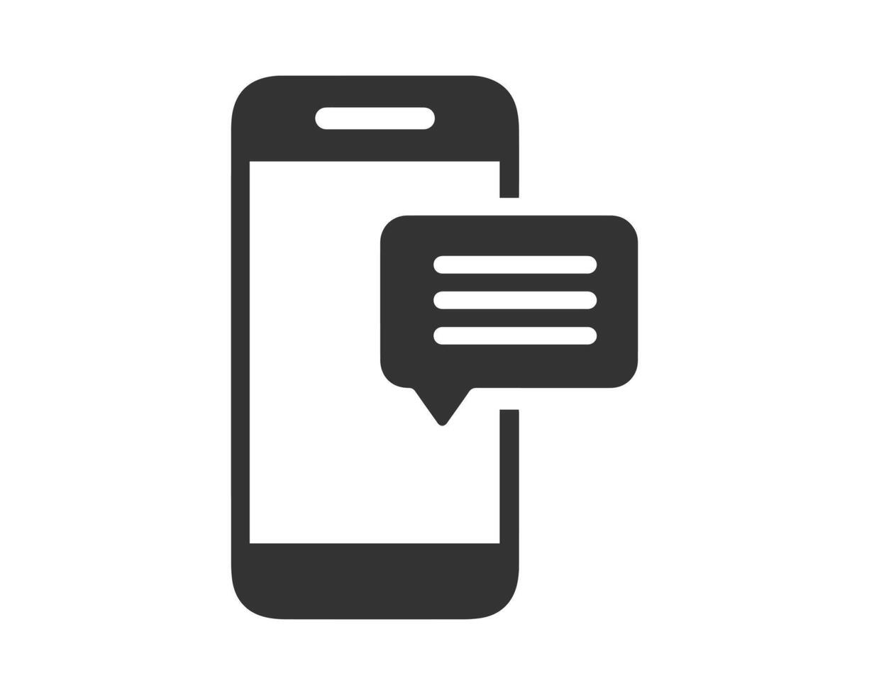 mobile message notification icon, Alert, message, mobile, notification, phone icon vector