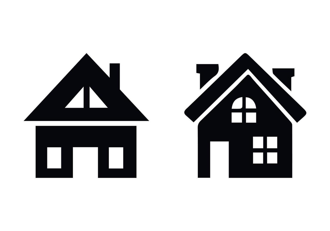 home icon set for apps and websites. Collection home icons. House symbol. vector
