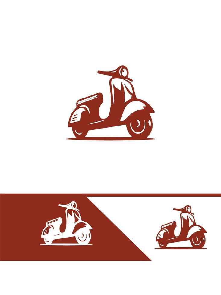 Ride Wave scooter logo vector