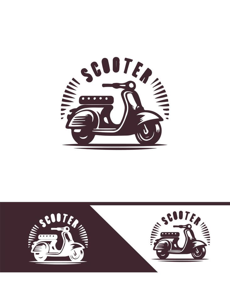 Turbo scooter logo vector