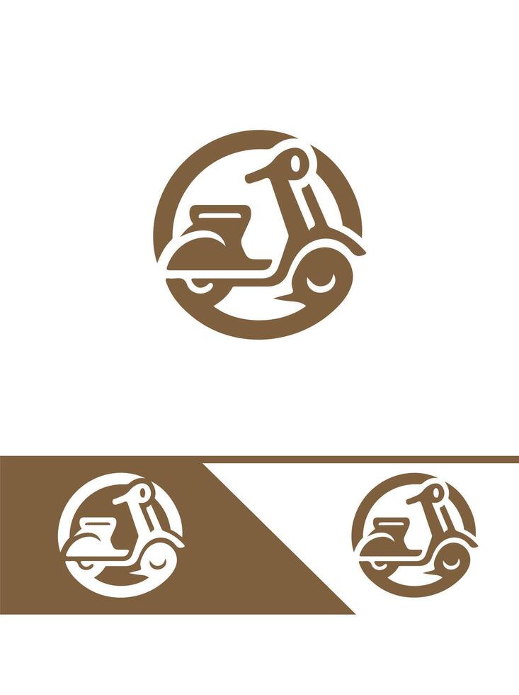 Zip Ride scooter logo vector