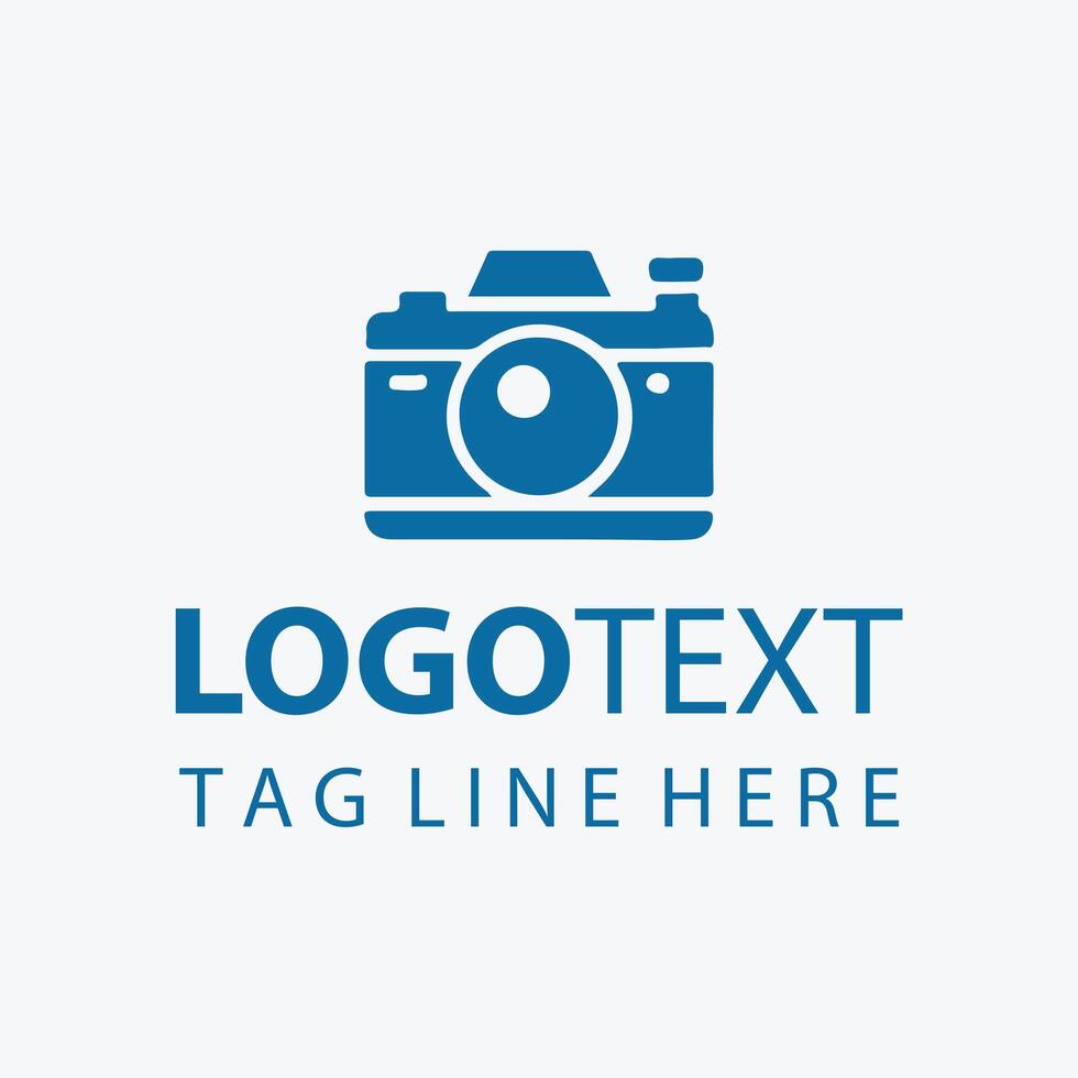 Focus Peak shutter camera logo vector