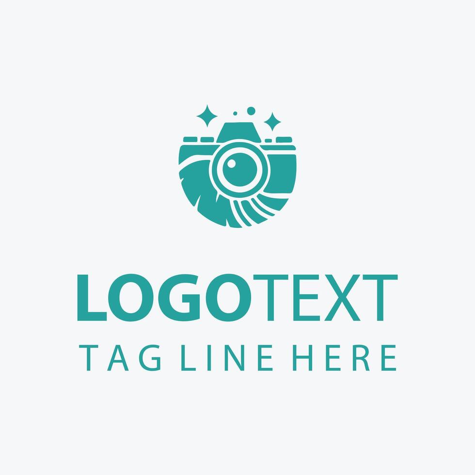 Lens Flare camera shutter logo vector